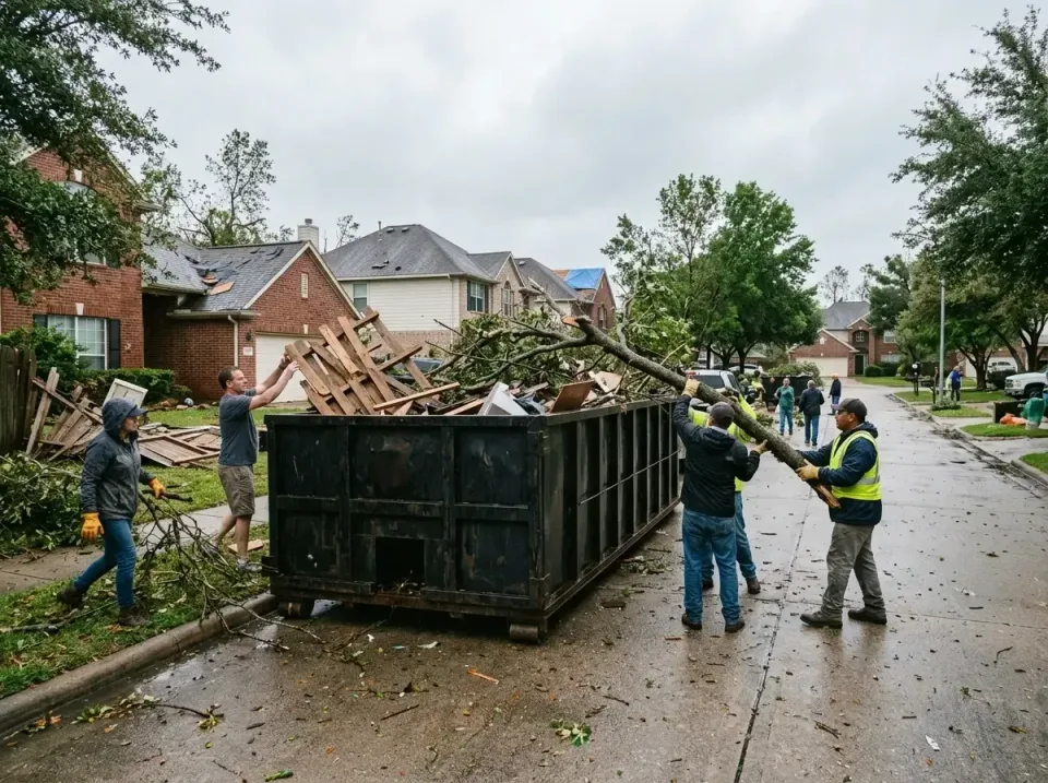 Roll-off Dumpster — Storm Cleanup Roll-off Dumpster — Storm Cleanup